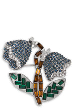 Load image into Gallery viewer, Brooch with gem stones

