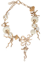 Load image into Gallery viewer, Necklace Abyss in metal and raffia
