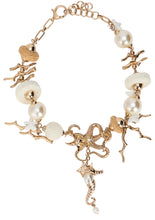 Load image into Gallery viewer, Necklace Abyss in metal and raffia

