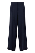 Load image into Gallery viewer, Wide-leg pants in wool blend
