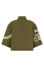 Load image into Gallery viewer, Short shirt with embroidered details
