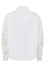 Load image into Gallery viewer, Cotton shirt with sangallo lace
