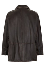 Load image into Gallery viewer, Single-button blazer in leather
