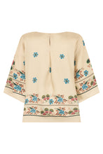 Load image into Gallery viewer, Silk Blouse with floral print
