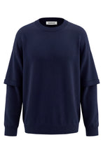 Load image into Gallery viewer, Wool and cashmere sweater with double sleeve
