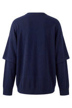 Load image into Gallery viewer, Wool and cashmere sweater with double sleeve
