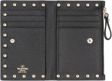 Load image into Gallery viewer, Rockstud leather card holder

