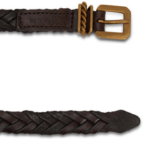 Load image into Gallery viewer, Braided leather belt
