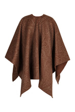 Load image into Gallery viewer, Wool and cashmere jacquard cloak
