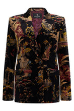 Load image into Gallery viewer, Floral double-breasted jacket
