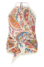 Load image into Gallery viewer, Silk Twill Top with Paisley Print
