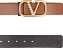 Load image into Gallery viewer, VLogo Signature Reversible leather belt
