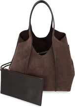 Load image into Gallery viewer, T Timeless Media Suede tote
