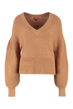 Load image into Gallery viewer, Rye V-neck ribbed sweater
