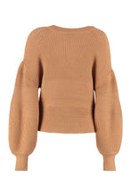 Load image into Gallery viewer, Rye V-neck ribbed sweater
