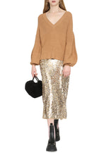 Load image into Gallery viewer, Rye V-neck ribbed sweater
