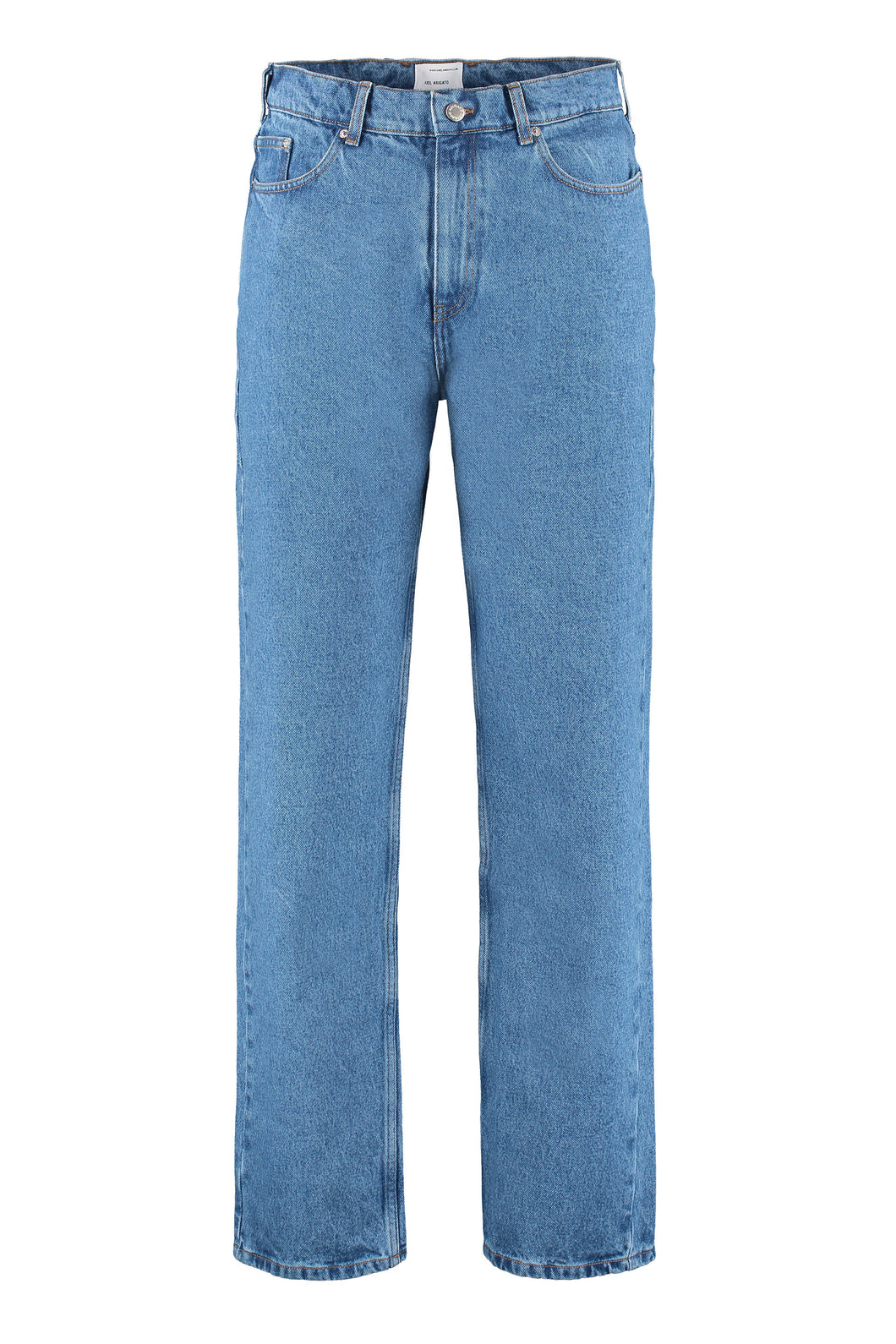 5-pocket straight-leg jeans