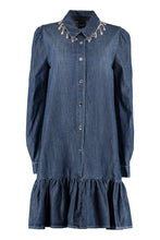 Load image into Gallery viewer, Torrance denim embellished dress
