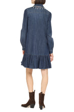 Load image into Gallery viewer, Torrance denim embellished dress

