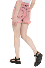 Load image into Gallery viewer, High-rise cut-off denim shorts
