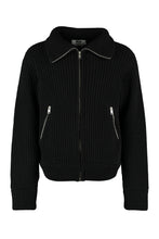 Load image into Gallery viewer, High collar zipped cardigan
