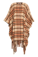 Load image into Gallery viewer, Check motif poncho
