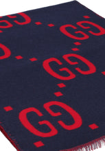 Load image into Gallery viewer, GG jacquard silk and wool scarf
