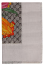 Load image into Gallery viewer, Printed wool and silk scarf
