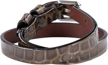 Load image into Gallery viewer, Skull charm leather double-wrap bracelet

