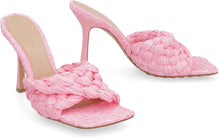 Load image into Gallery viewer, Stretch Intrecciato mules
