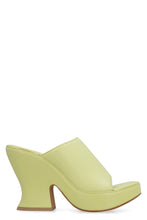 Load image into Gallery viewer, Leather Wedge Mules
