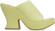 Load image into Gallery viewer, Leather Wedge Mules
