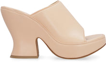Load image into Gallery viewer, Leather Wedge Mules
