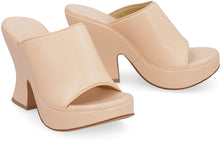 Load image into Gallery viewer, Leather Wedge Mules
