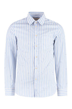 Load image into Gallery viewer, Embroidered striped cotton shirt
