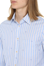 Load image into Gallery viewer, Embroidered striped cotton shirt
