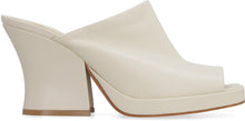 Load image into Gallery viewer, Stack leather mules
