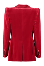 Load image into Gallery viewer, Single-breasted velvet jacket

