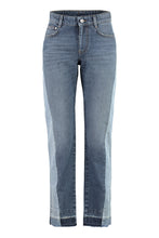 Load image into Gallery viewer, 5-pocket straight-leg jeans
