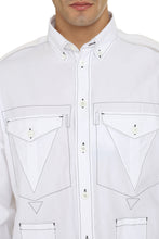 Load image into Gallery viewer, Button-down collar cotton shirt
