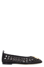 Load image into Gallery viewer, Eleanor leather ballet flats with logo
