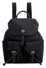 Load image into Gallery viewer, Virginia leather details nylon backpack
