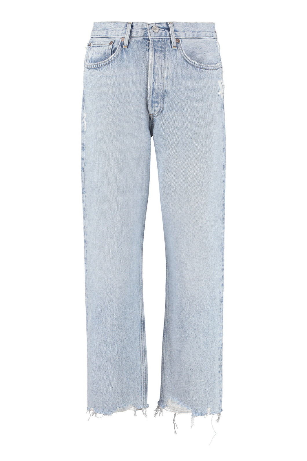 90's Crop loose- straight jeans