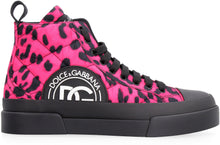 Load image into Gallery viewer, Canvas high-top sneakers
