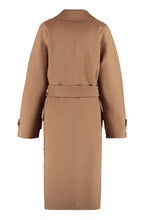 Load image into Gallery viewer, Belted wool cloth coat
