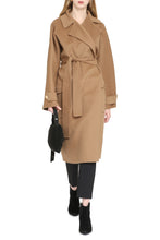 Load image into Gallery viewer, Belted wool cloth coat
