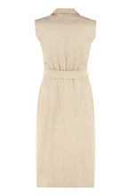 Load image into Gallery viewer, Elica belted cotton shirtdress
