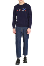 Load image into Gallery viewer, Logo embroidered cotton sweater
