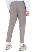 Load image into Gallery viewer, Wool-blend trousers with drawsting at waist
