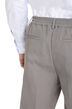Load image into Gallery viewer, Wool-blend trousers with drawsting at waist
